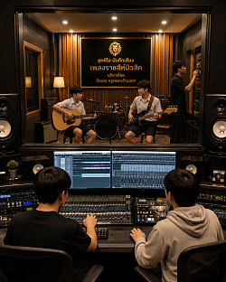 สตูดิโอบันทึกเสียงมาตรฐานระบบ stereo audio master